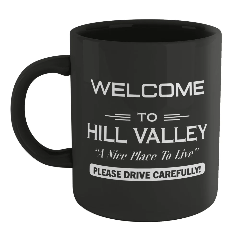 Back To The Future Welcome To Hill Valley Mug - Black Afbeelding 1