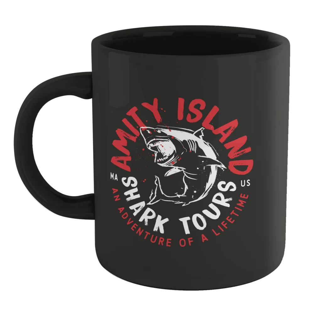 Jaws Shark Tours Mug - Black Afbeelding 1