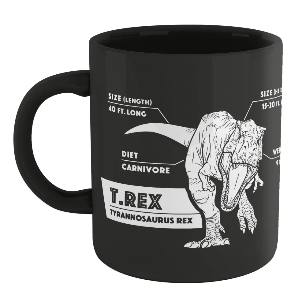 Jurassic Park T-Rex Mug - Black Afbeelding 1
