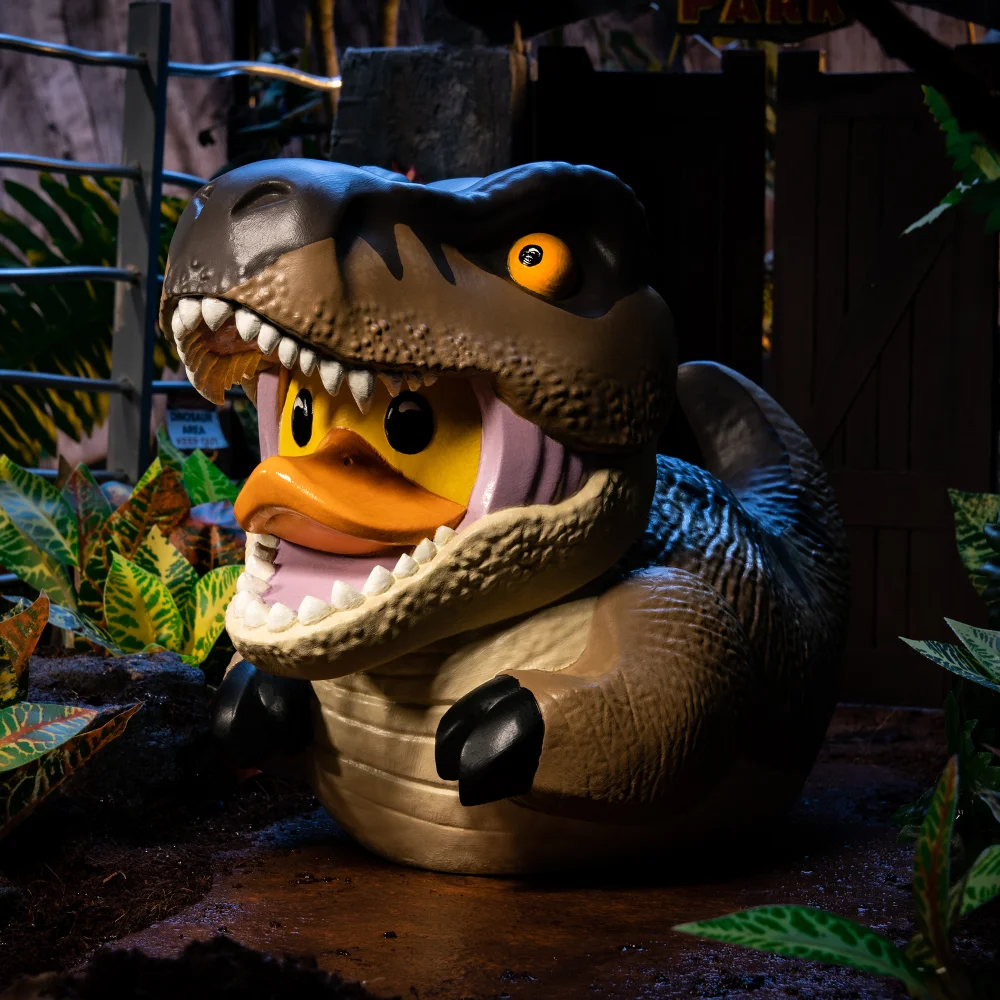 Jurassic Park Limited Edition Giant Collectible 9 Inch T-Rex Tubbz Duck Afbeelding 1
