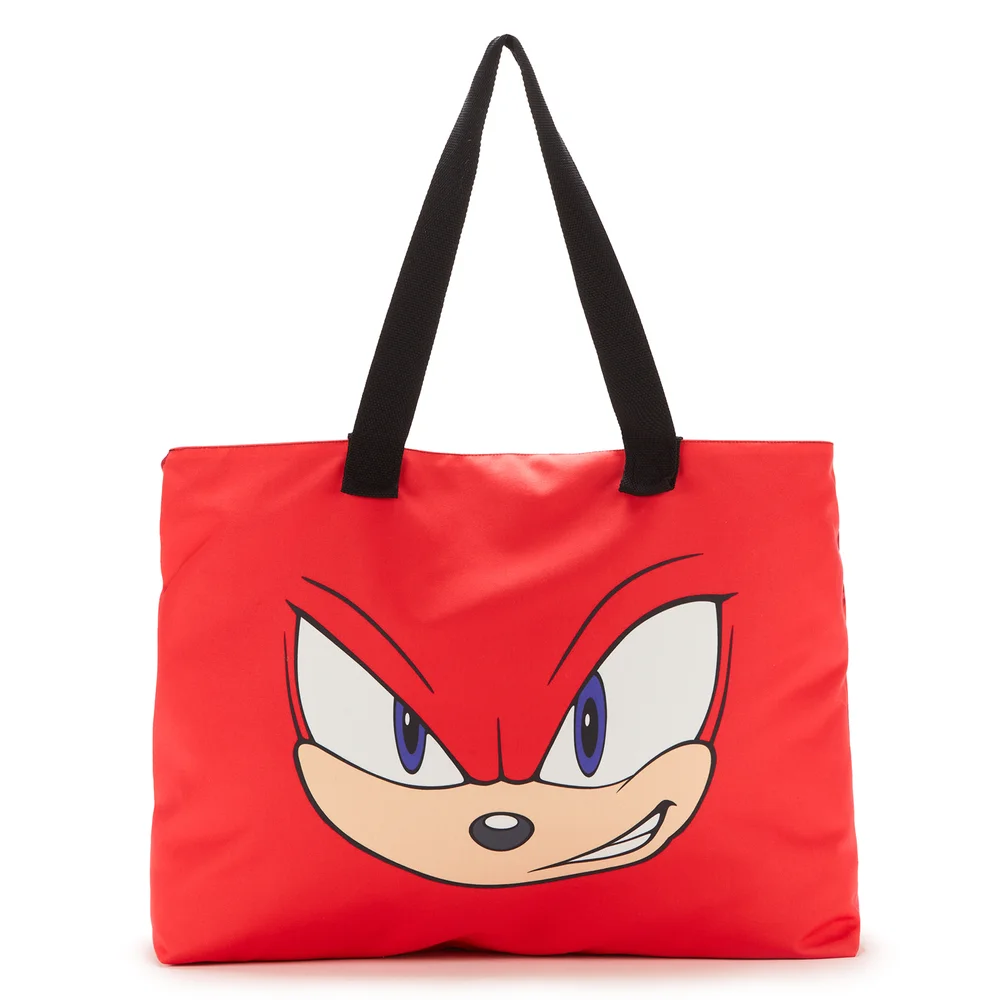 Sonic The Hedgehog Knuckles Face Tote Bag Afbeelding 1