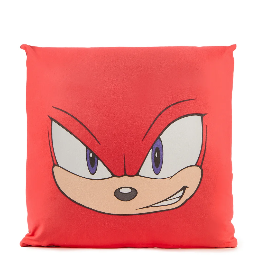 Sonic The Hedgehog Knuckles Face Square Cushion - 40x40cm Afbeelding 1