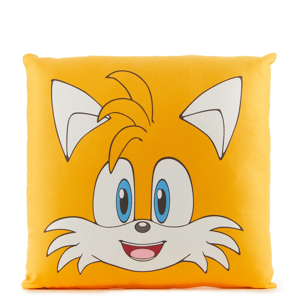 Sonic The Hedgehog Tails Face Square Cushion - 40x40cm Afbeelding 1