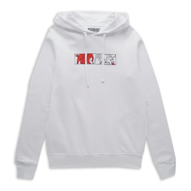 Sonic The Hedgehog Face Off Hoodie - White