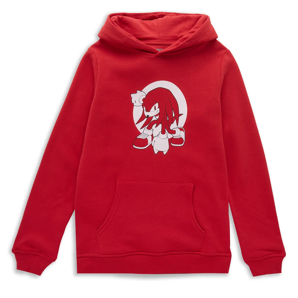 Sonic The Hedgehog Knuckles Pose Kids' Hoodie - Red - 98/104 (3-4 jaar) Afbeelding 1
