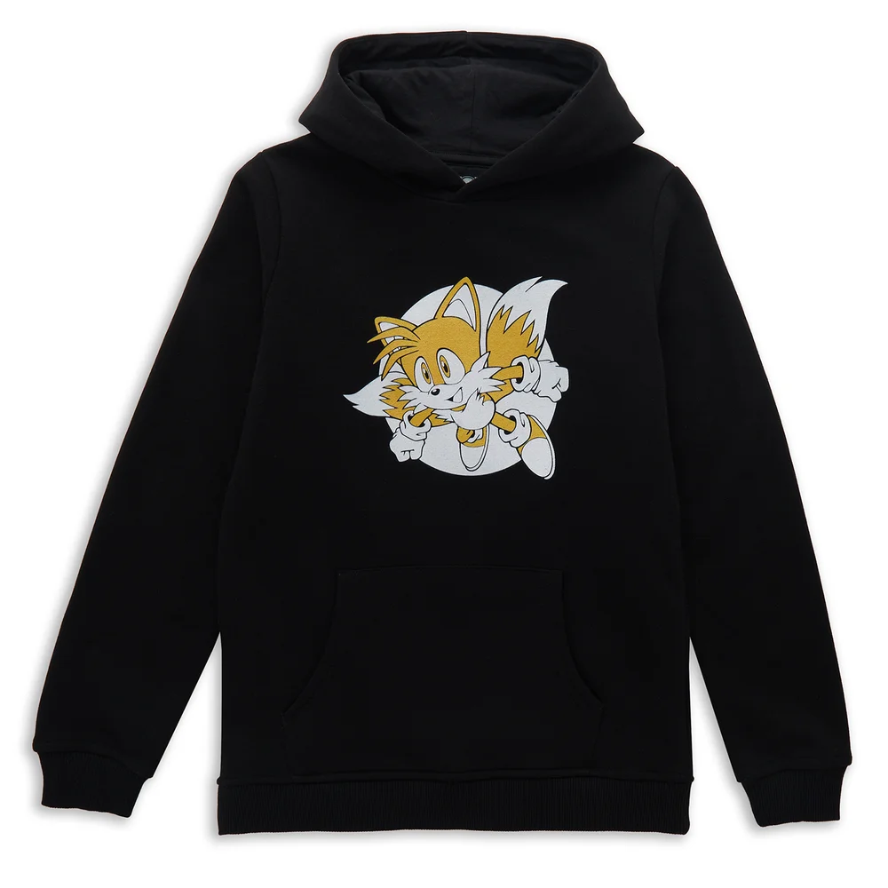 Sonic The Hedgehog Tails Fly Kids' Hoodie - Black - 98/104 (3-4 jaar) Afbeelding 1