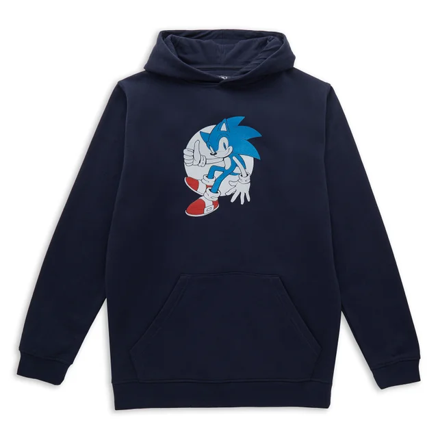 Sonic The Hedgehog Thumbs Up Kids' Hoodie - Navy