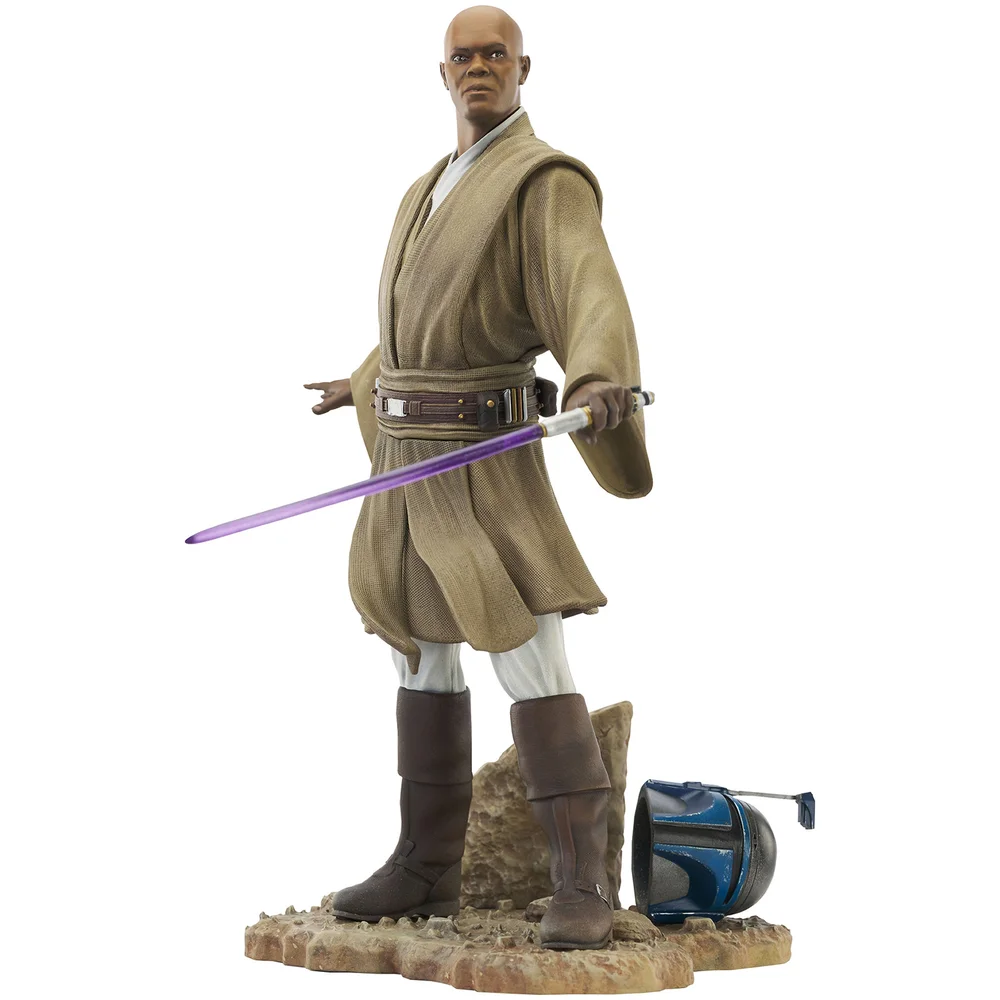 Gentle Giant Star Wars Premier Collection Statue - Mace Windu Afbeelding 1