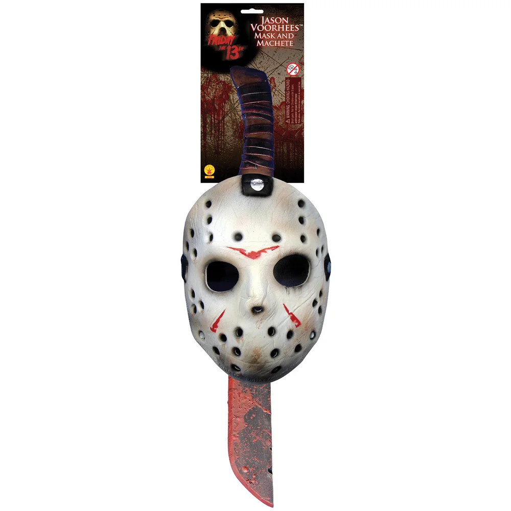 Office Rubies Friday The 13th Jason Vorhees Mask and Machete Set Afbeelding 1