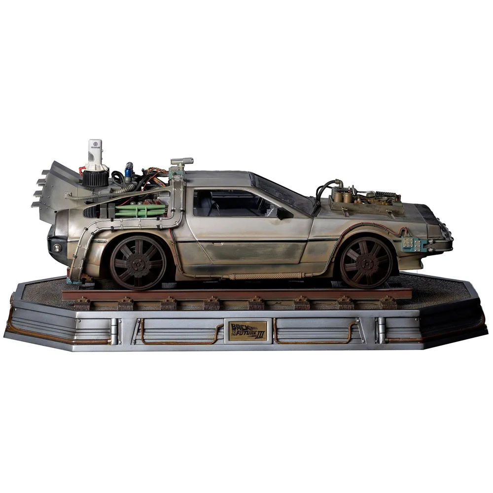 Iron Studios Back to the Future Part III 1/10 Art Scale Figure Delorean III Afbeelding 1