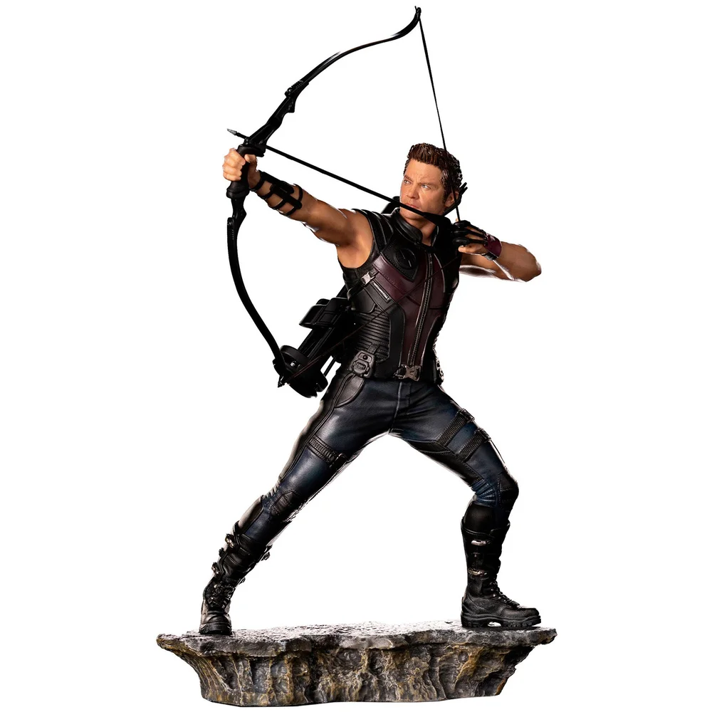 Iron Studios Marvel Avengers The Infinity Saga 1/10 BDS Art Scale Figure Hawkeye Battle of NY Afbeelding 1