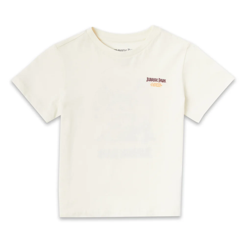 Luke Preece x Jurassic Park An Adventure 65 Million Years In The Making Kids' T-Shirt - Cream - 98/104 (3-4 jaar) Afbeelding 1