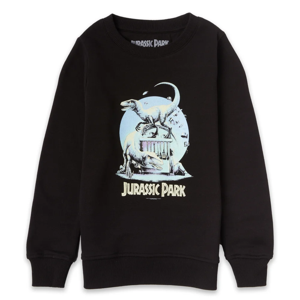 Luke Preece x Jurassic Park An Adventure 65 Million Years In The Making Kids' Sweatshirt - Black - 98/104 (3-4 jaar) Afbeelding 1
