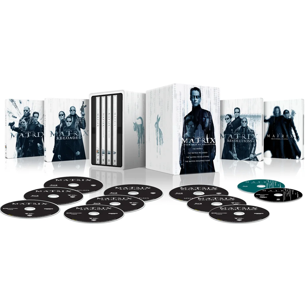 The Matrix 4-Film Collection 4K Ultra HD Steelbook Boxset (includes Blu-ray) Afbeelding 1
