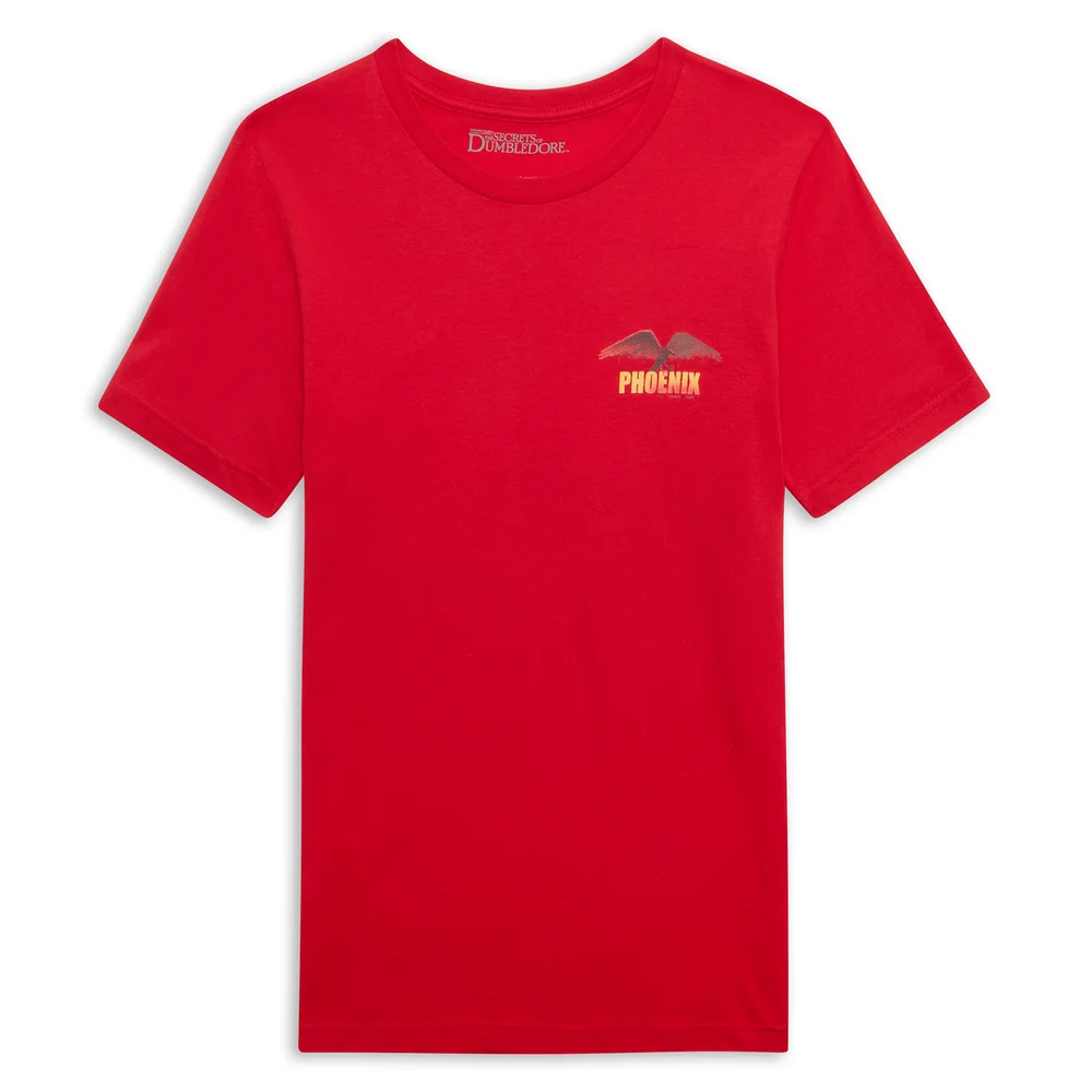 Fantastic Beasts Phoenix Unisex T-Shirt - Rood - M Afbeelding 1