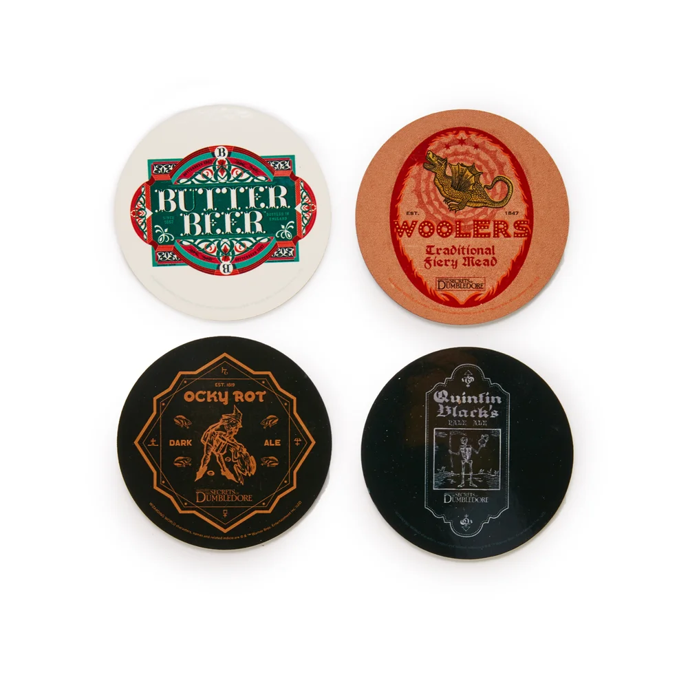 Decorsome x Fantastic Beasts Boter Bier Ronde Onderzetters Afbeelding 1