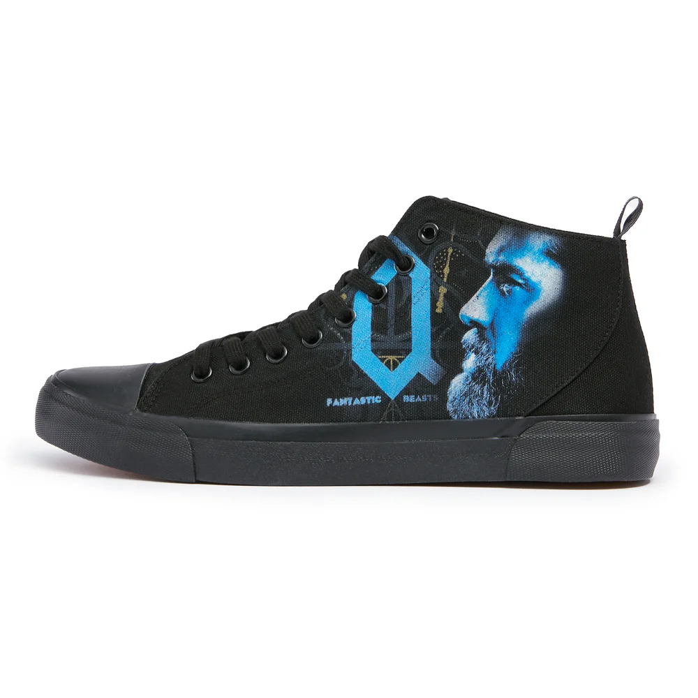 Akedo x Fantastic Beasts All Black Signature High Top - UK 3 / EU 35.5 / US Men's 3.5 / Women's 5 Afbeelding 1