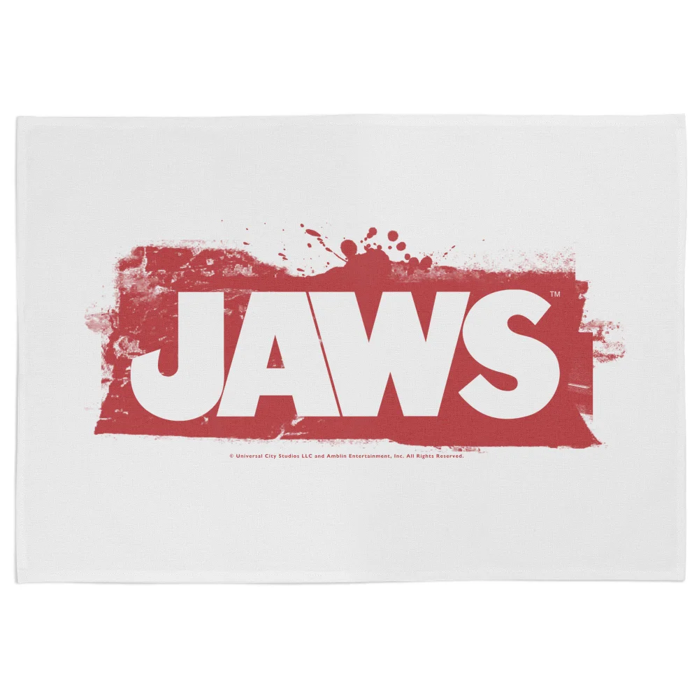 Jaws Bloody Logo Tea Towel Afbeelding 1