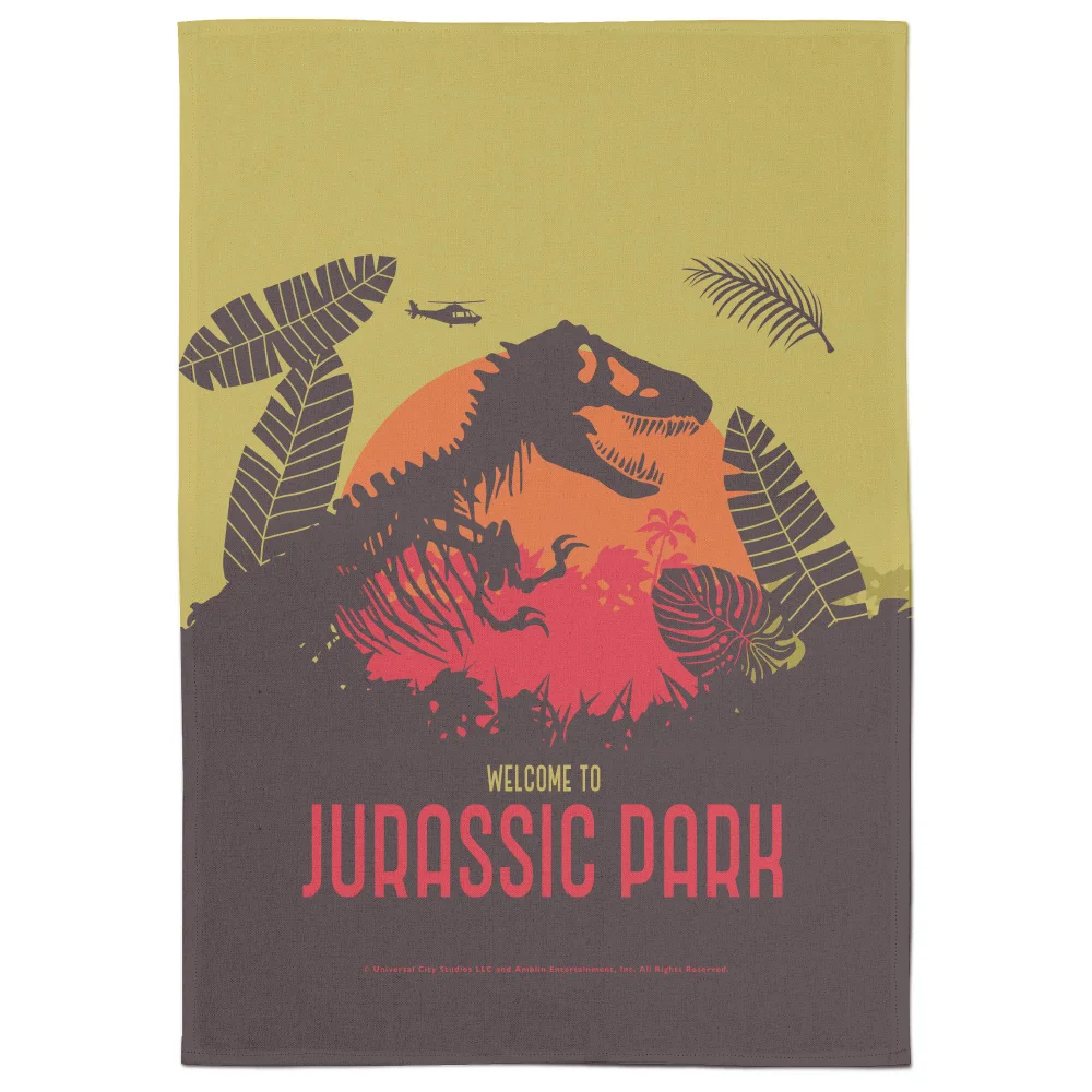 Jurassic Park T-Rex Tea Towel Afbeelding 1