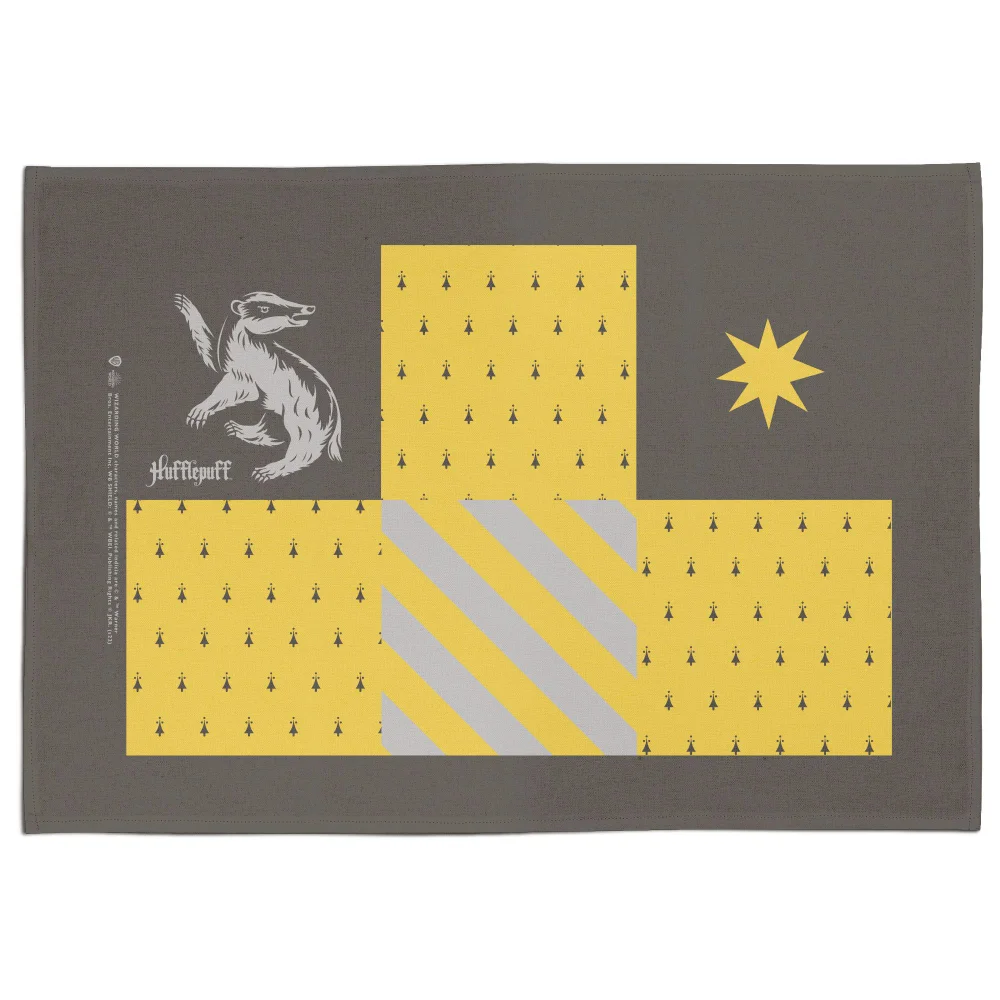 Harry Potter Hufflepuff House Tea Towel Afbeelding 1