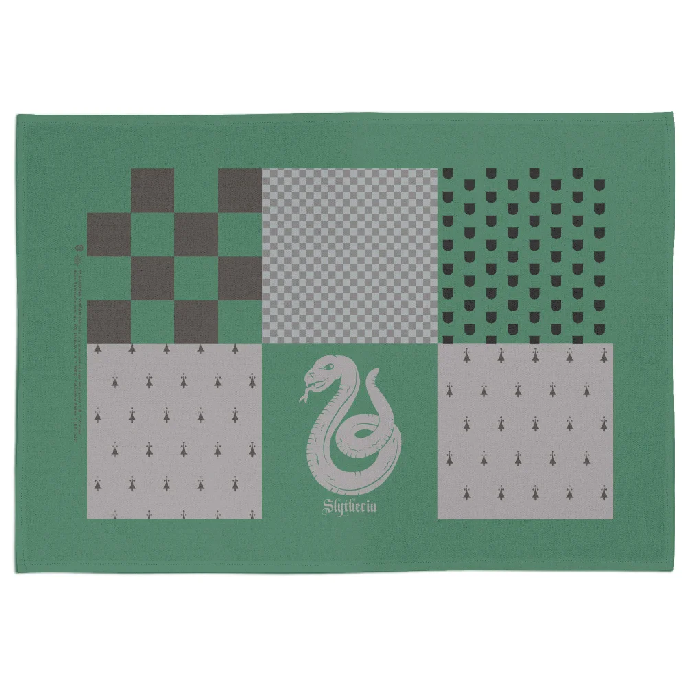 Harry Potter Slytherin House Tea Towel Afbeelding 1