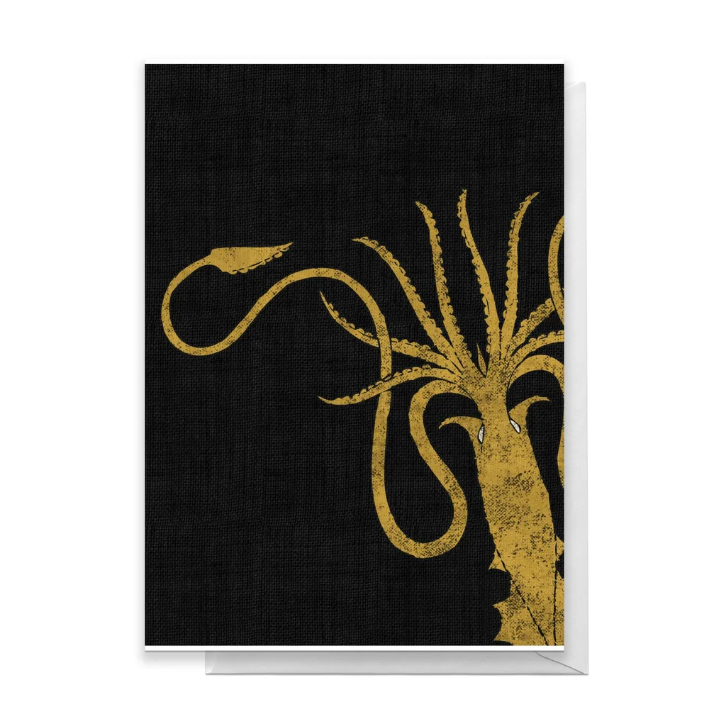Game of Thrones House Greyjoy Greetings Card - Standard Card Afbeelding 1