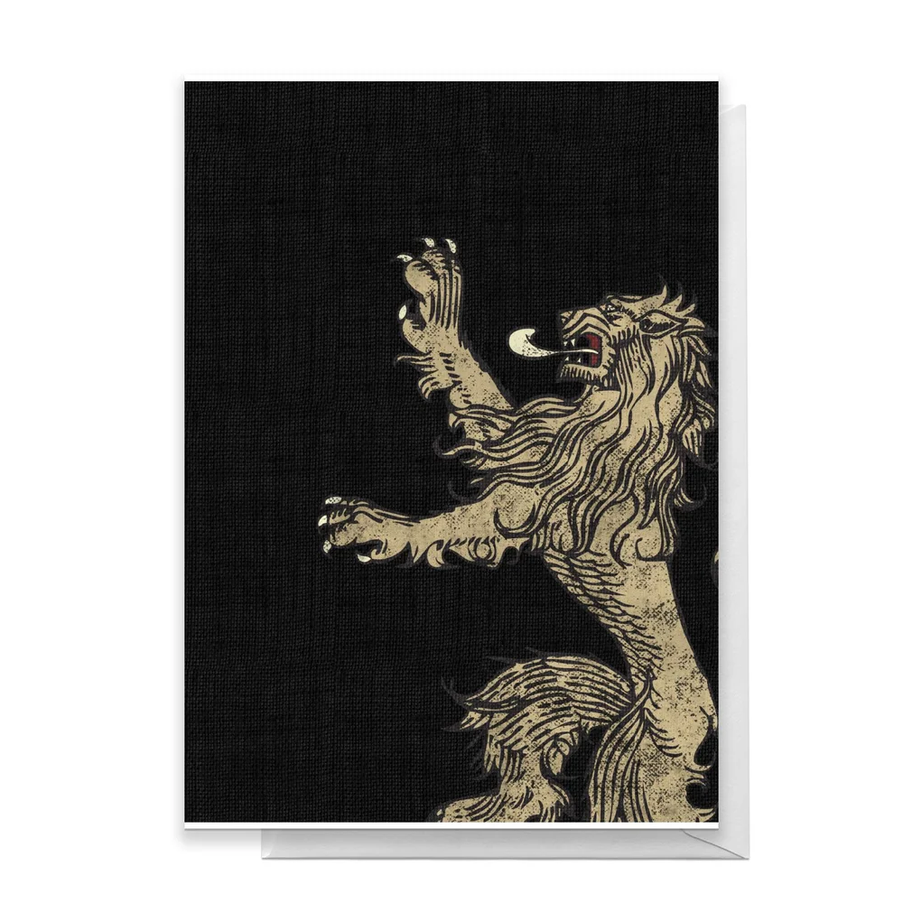 Game of Thrones House Lannister Greetings Card - Standard Card Afbeelding 1