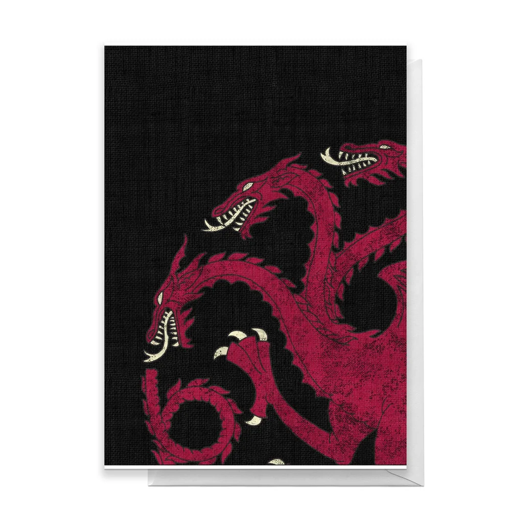 Game of Thrones House Targaryen Greetings Card - Standard Card Afbeelding 1