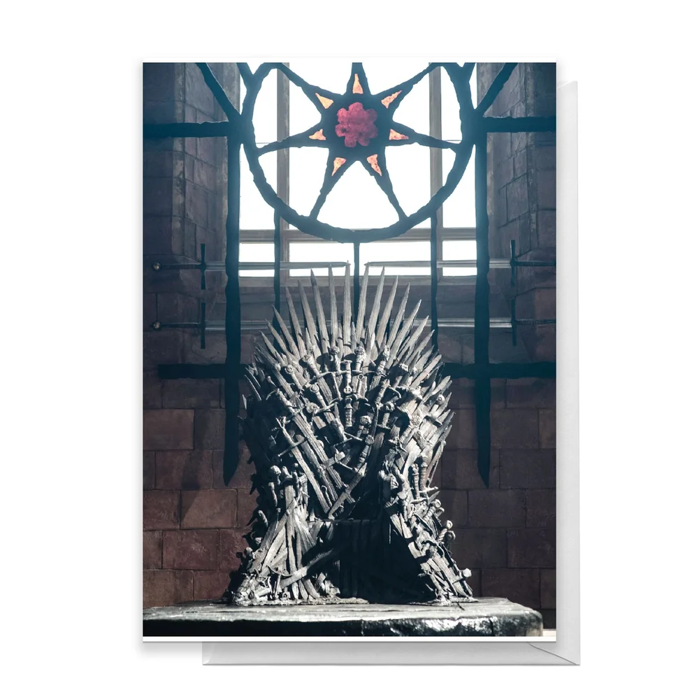 Game of Thrones Iron Throne Greetings Card - Standard Card Afbeelding 1