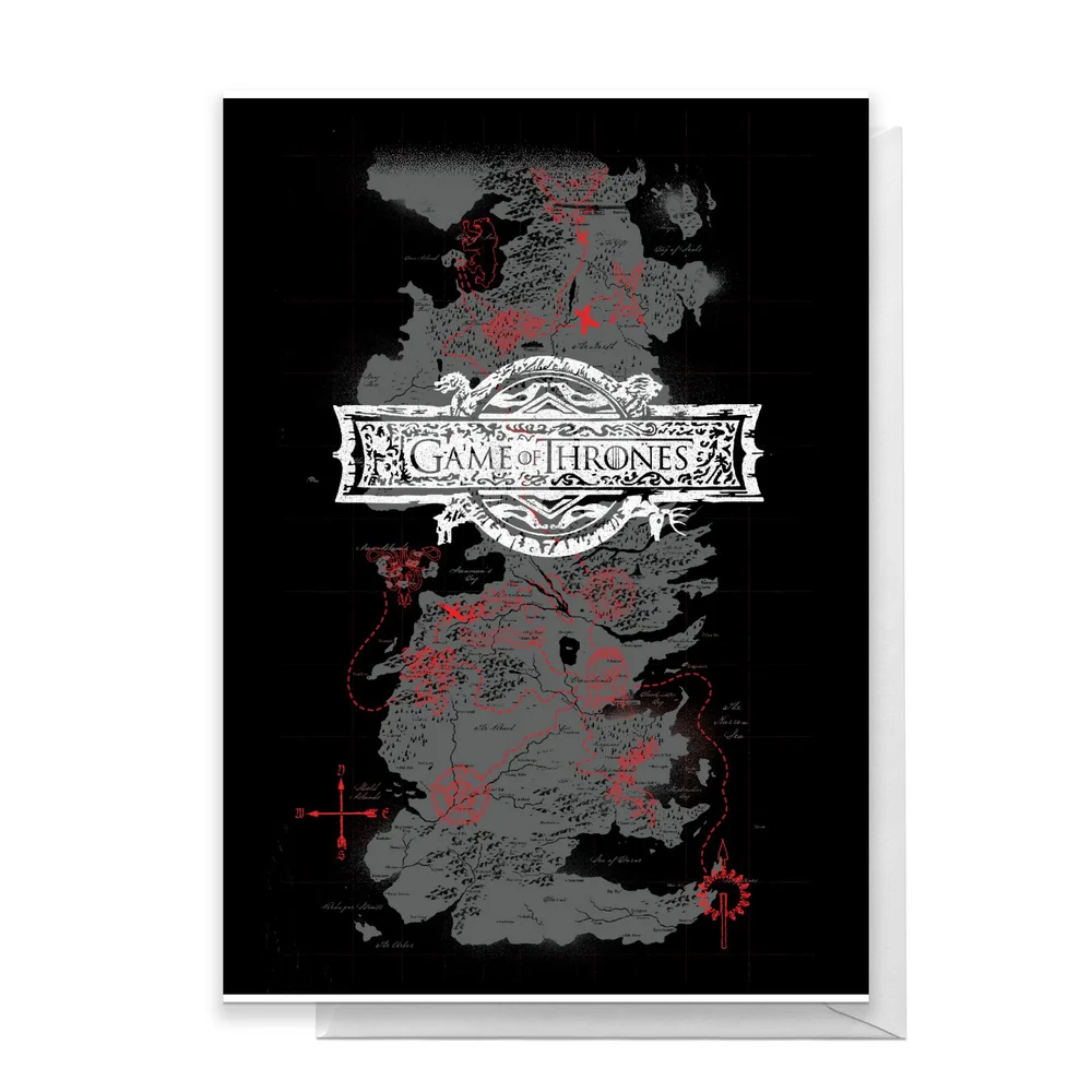 Game of Thrones Westeros Greetings Card - Standard Card Afbeelding 1