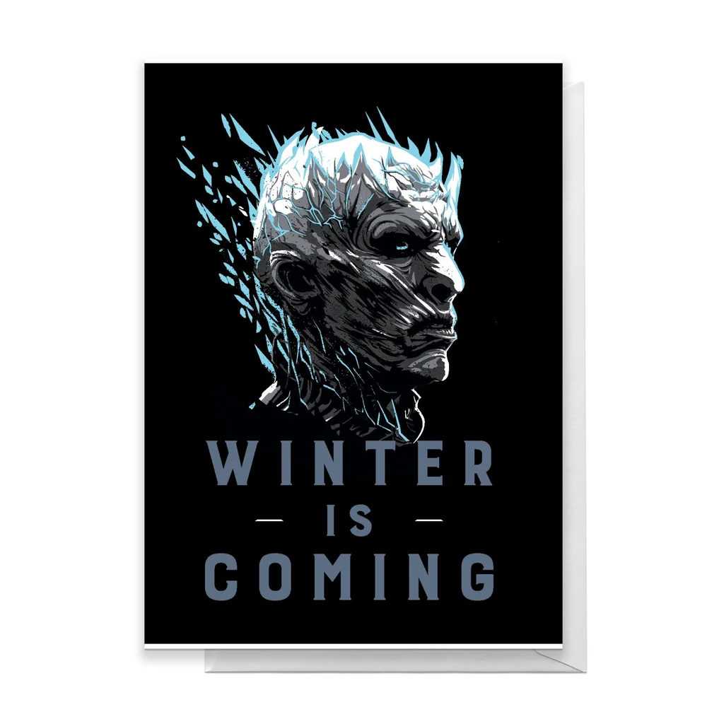 Game of Thrones Winter Is Coming Greetings Card - Standard Card Afbeelding 1