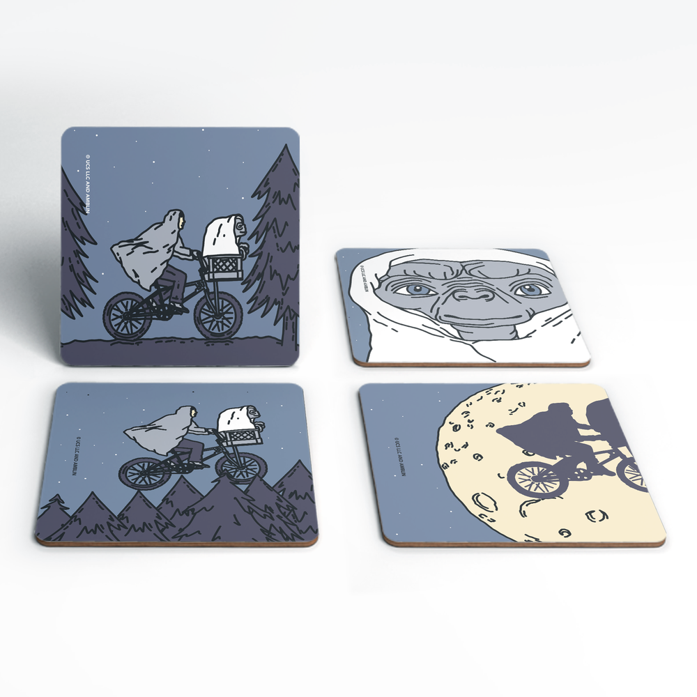 E.T. the Extra-Terrestrial E.T. Scenes Coaster Set Afbeelding 1