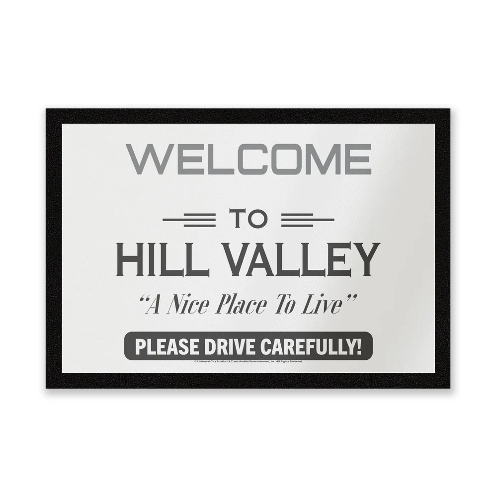 Back To The Future Hill Valley Entrance Mat Afbeelding 1