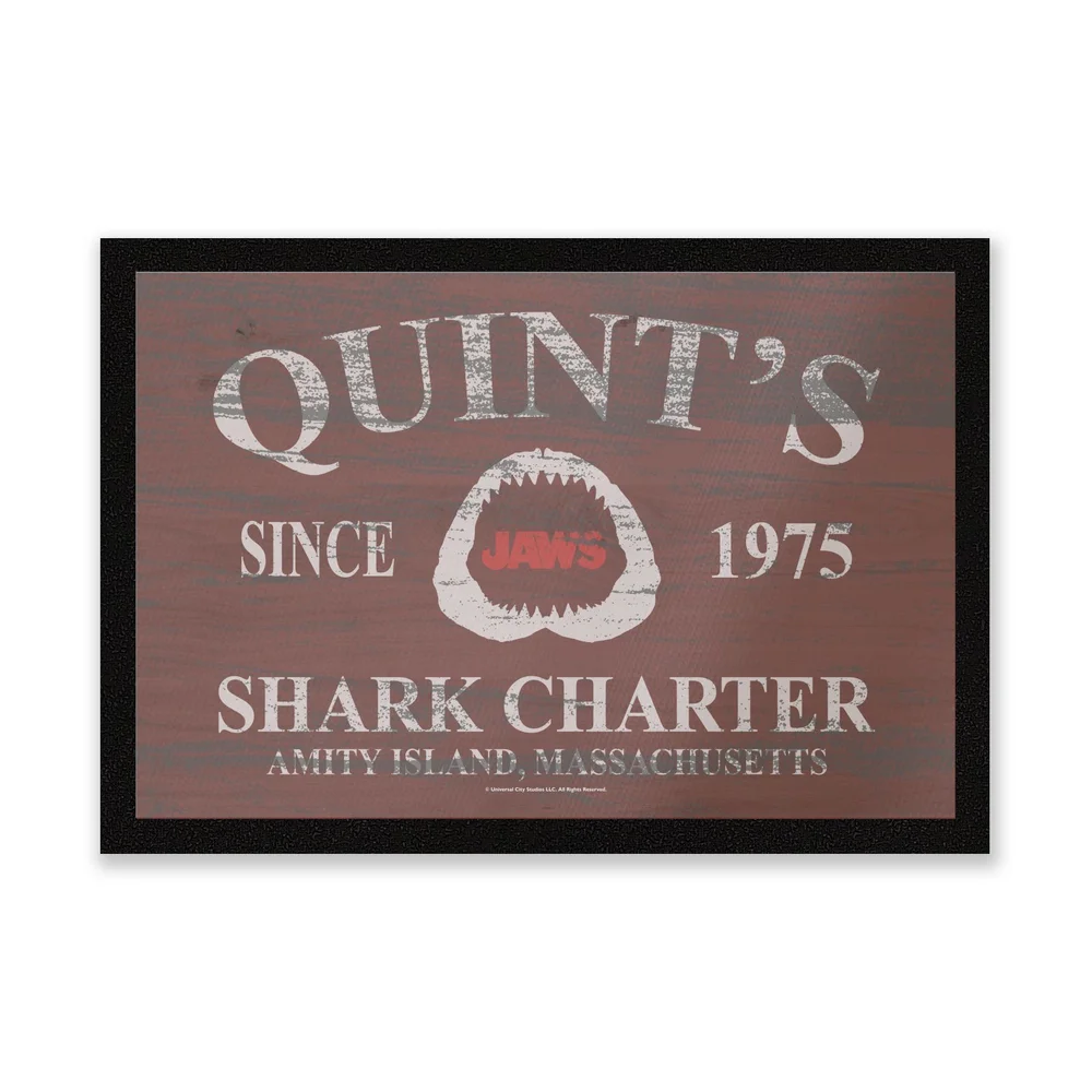 Jaws Quints Shark Charter Entrance Mat Afbeelding 1