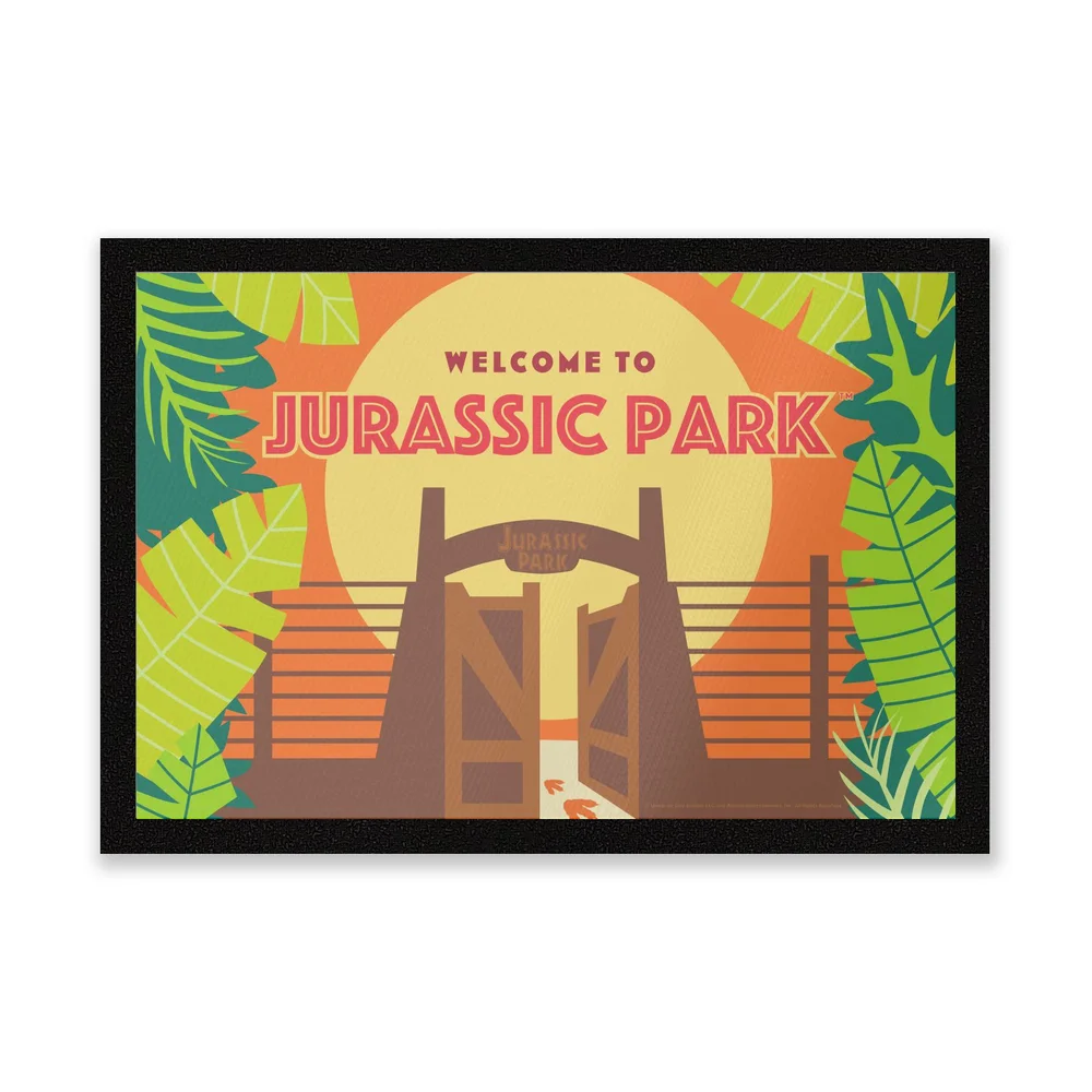 Jurassic Park Gates Entrance Mat Afbeelding 1