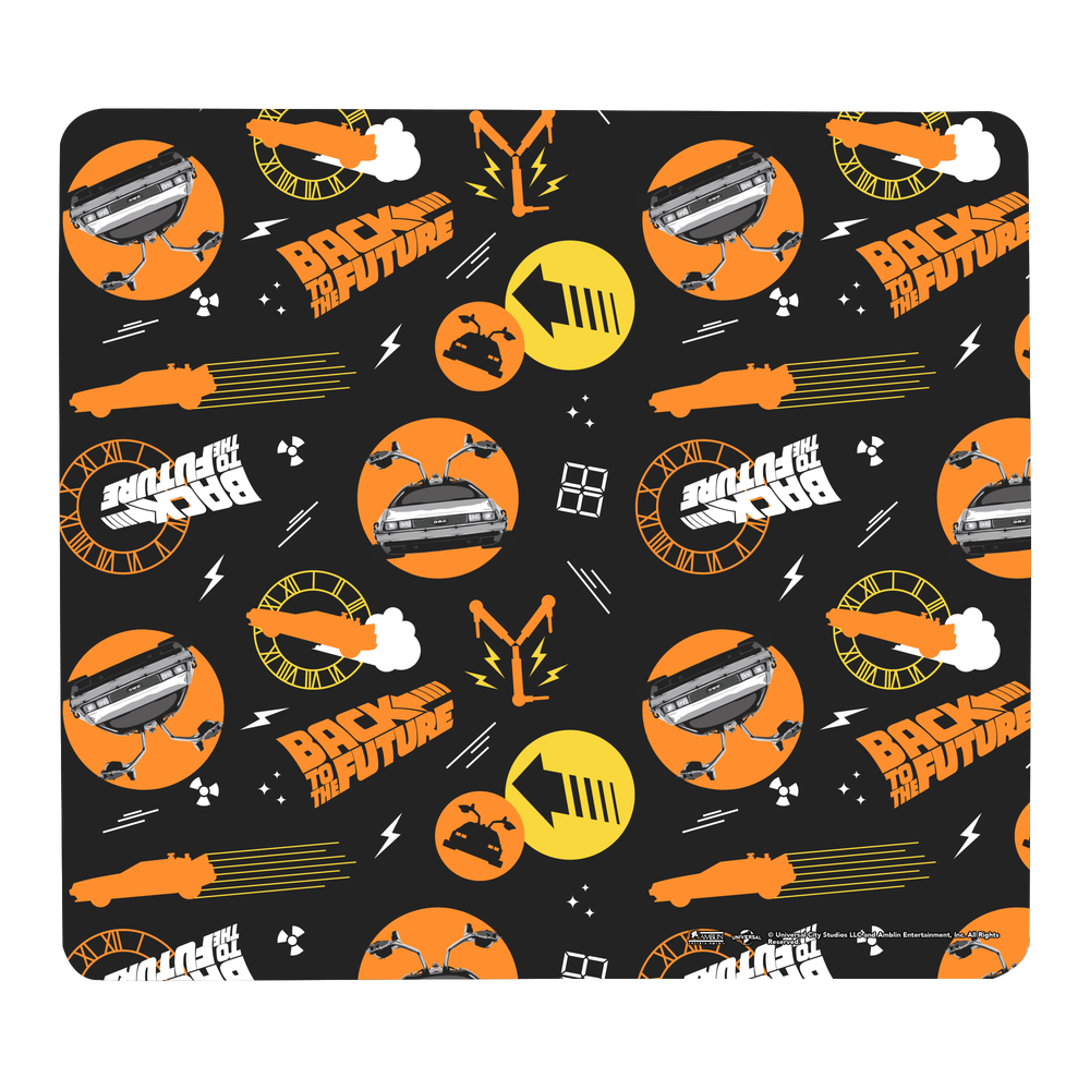 Back To The Future BTTF Icons Gaming Mouse Mat - Small Afbeelding 1