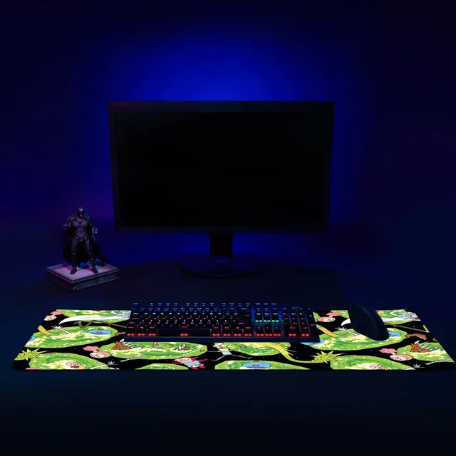 Rick and Morty Portals Gaming Mouse Mat