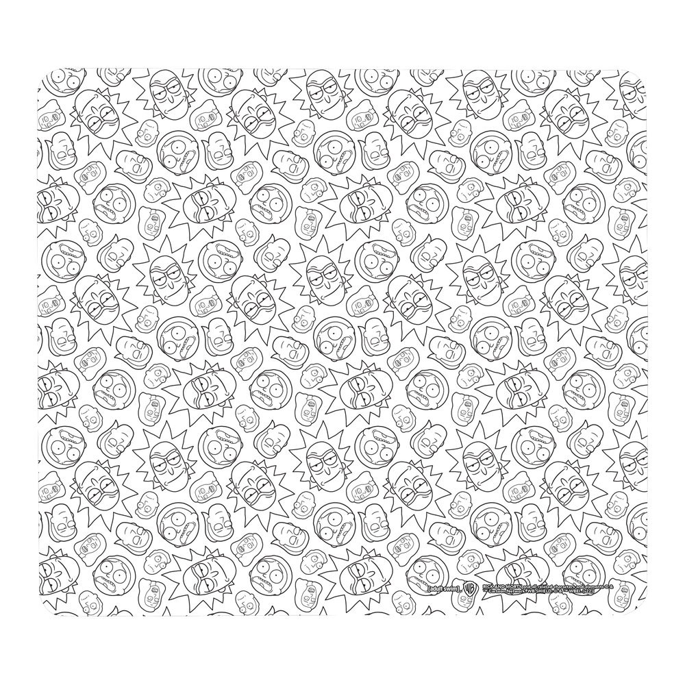 Rick And Morty Character Outlines Gaming Mouse Mat - Small Afbeelding 1