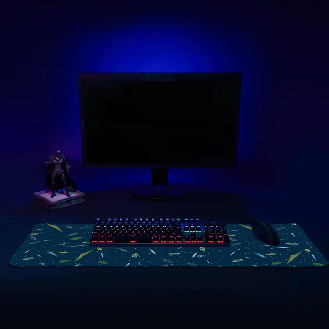 Rick and Morty Space Background Gaming Mouse Mat