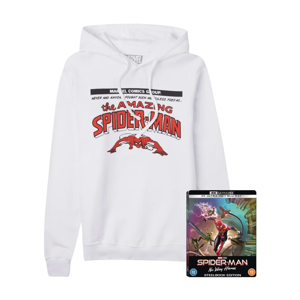Spider-Man: No Way Home Zavvi Exclusive 4K UHD Steelbook & Hoodie Bundle - S Afbeelding 1