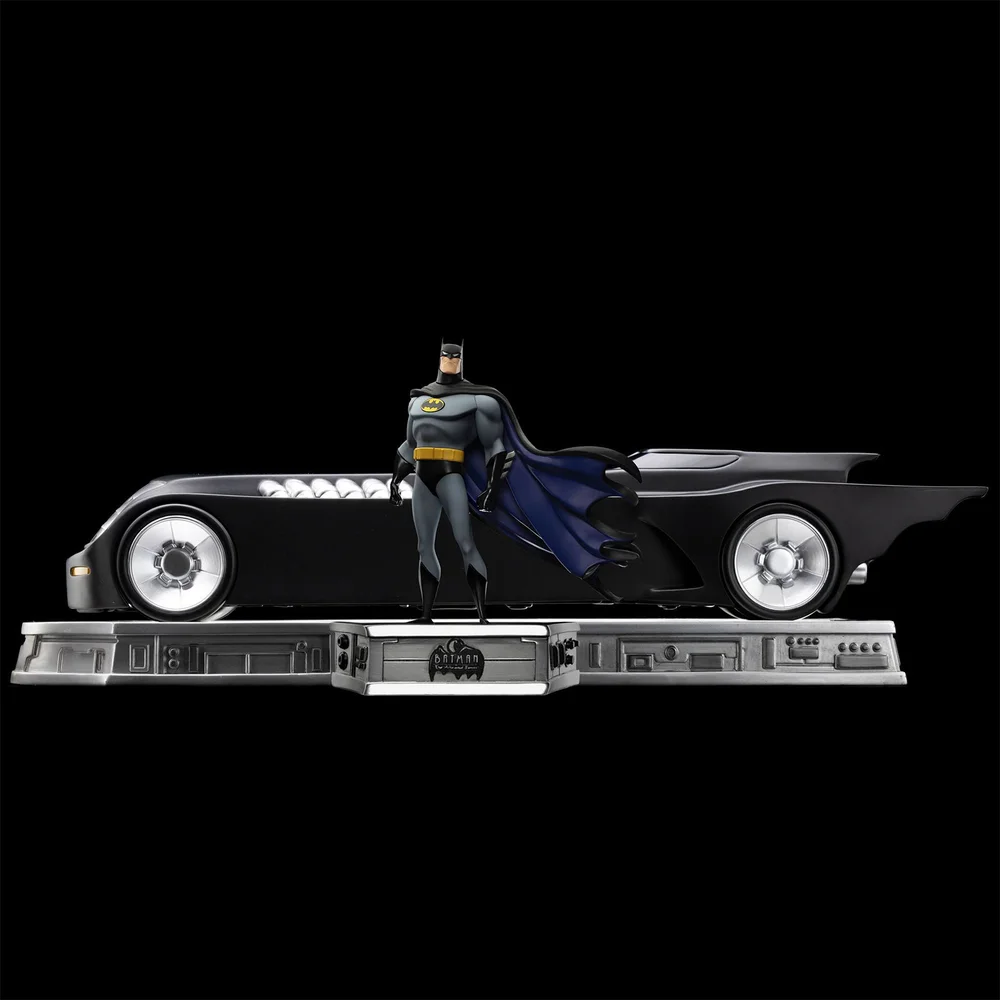 Iron Studios DC Comics Batman The Animated Series Batman Batmobile 1/10 Art Scale Statue Afbeelding 1