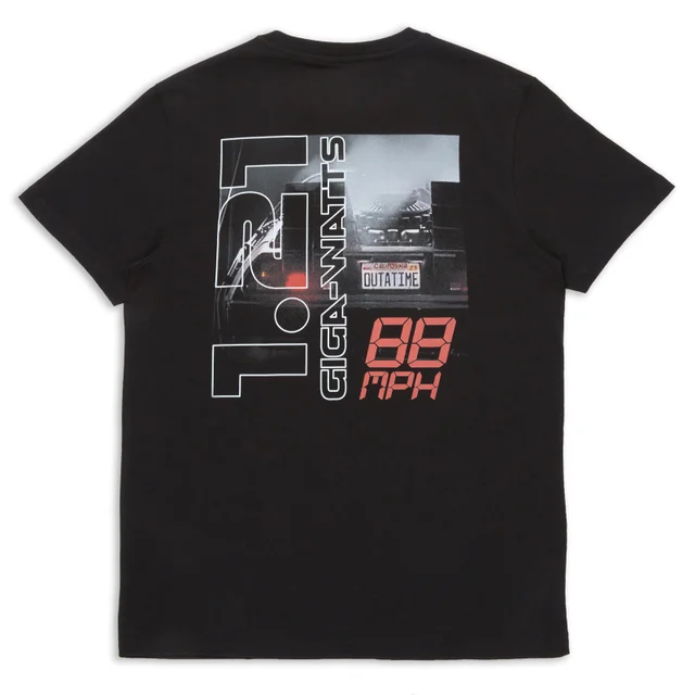 Back To The Future 88MPH Heren T-Shirt - Zwart