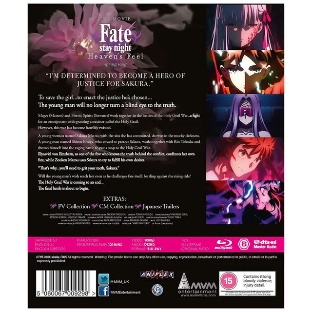 Fate Stay Night Heaven's Feel: Spring Song: Standard Edition