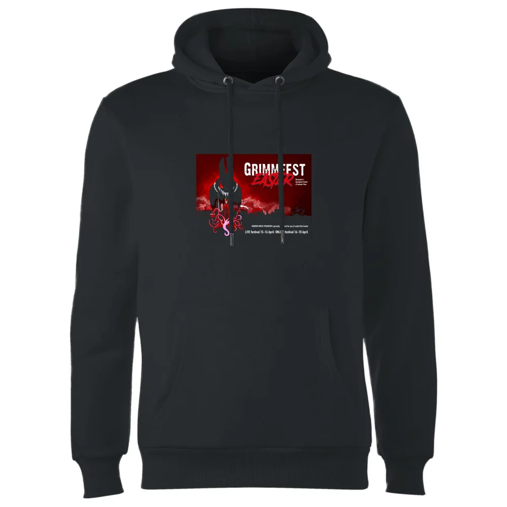 Grimmfest 2022 Easter Bunny Hoodie - Black - S Afbeelding 1