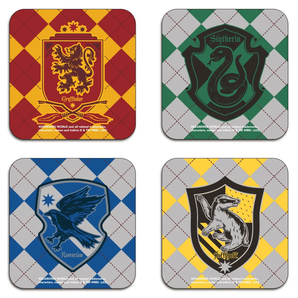 Harry Potter Harry Potter Hogwarts Houses Coaster Set Afbeelding 1