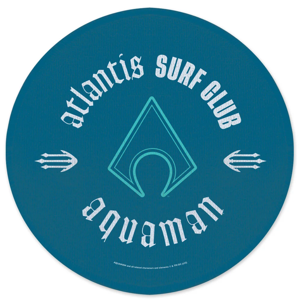 Aquaman Core Atlantis Surf Club Round Bath Mat Afbeelding 1