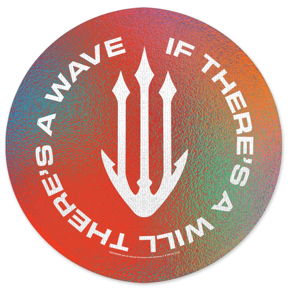 Aquaman Core If There Is A Will Round Bath Mat Afbeelding 1