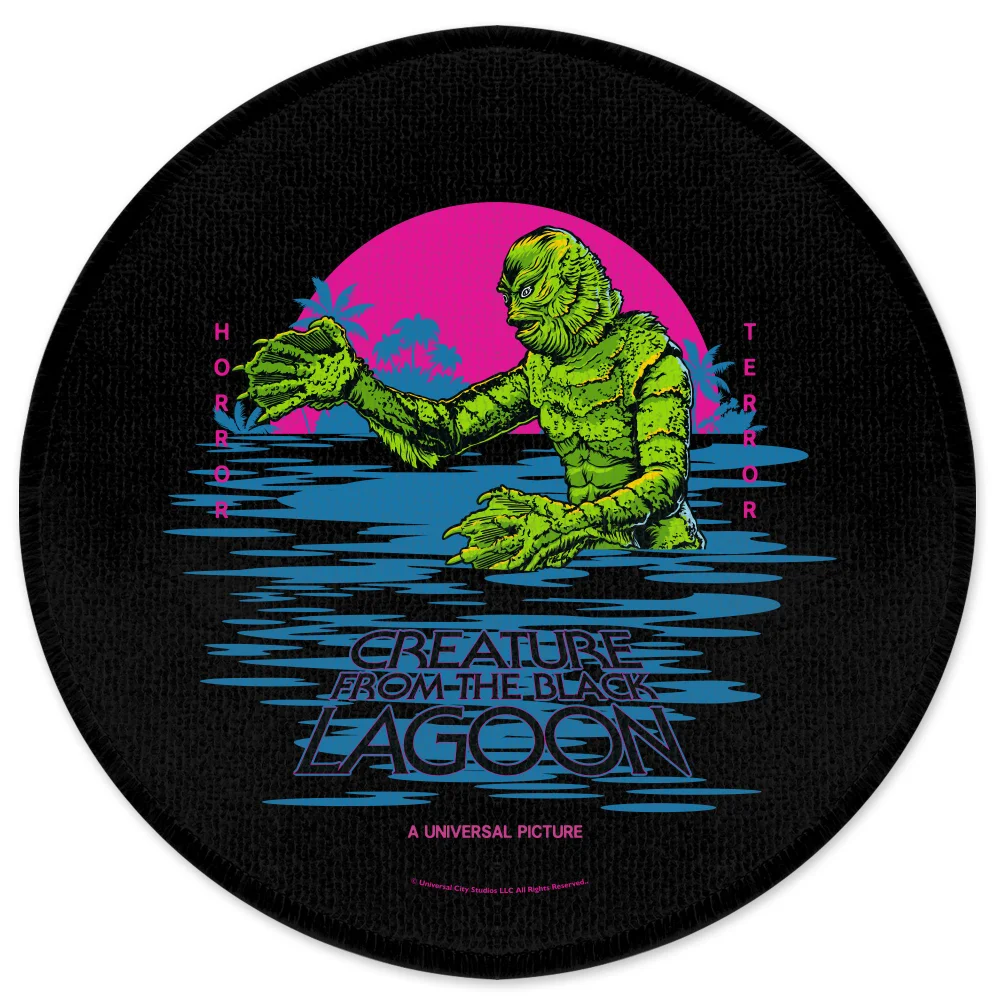 Universal Monsters Creature From The Black Lagoon Round Bath Mat Afbeelding 1