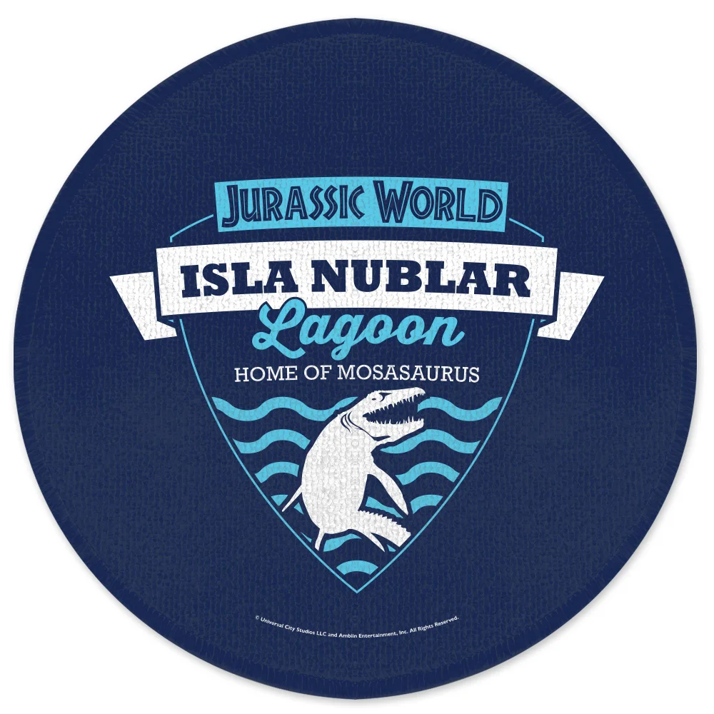 Jurassic Park Isla Nublar Lagoon Round Bath Mat Afbeelding 1