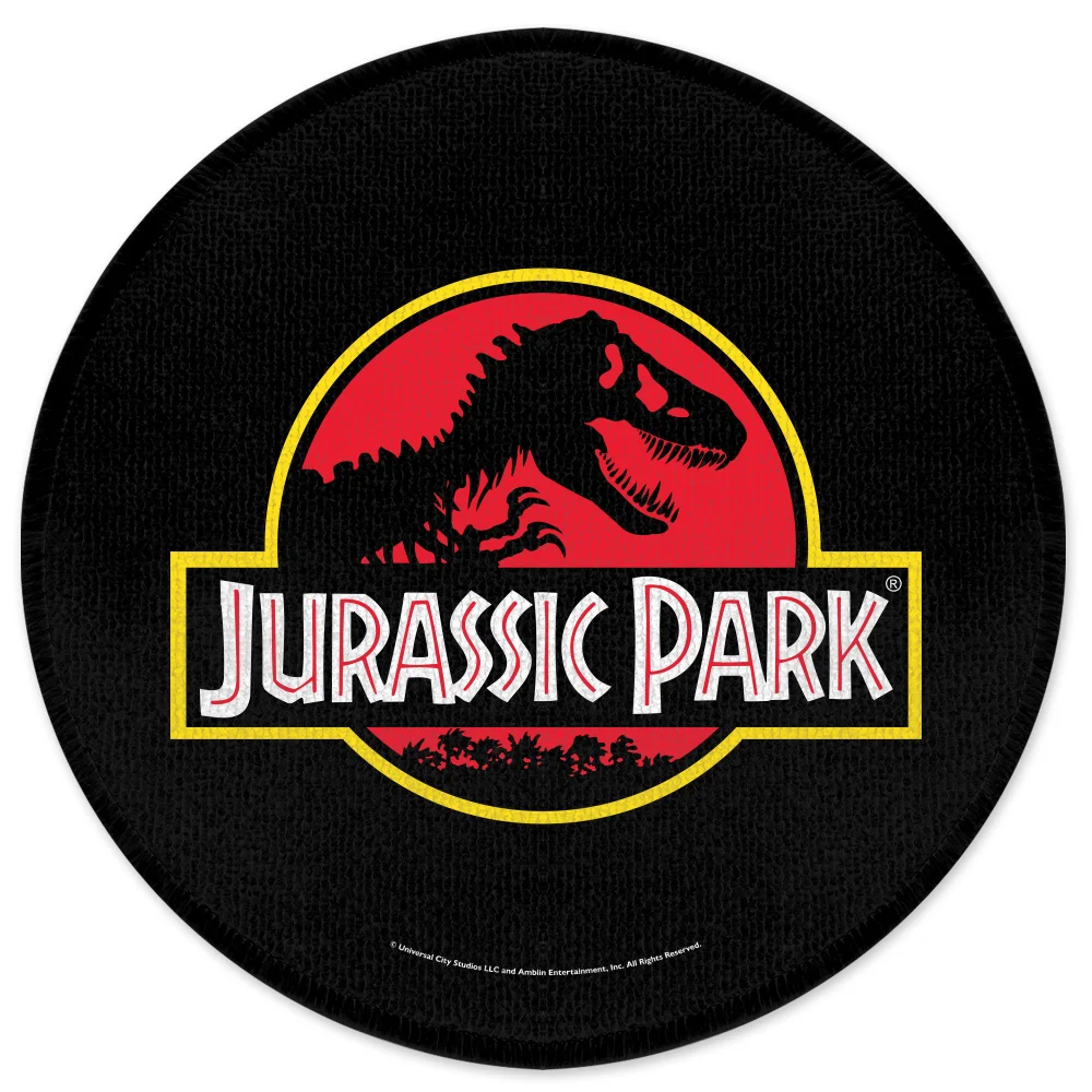 Jurassic Park Jurassic Park Logo Round Bath Mat Afbeelding 1